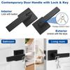 Waterproof and AntiRust Door Handle Lock Security Door Lever Handle Lock Entry Door Handle with Lock and Key Enduring