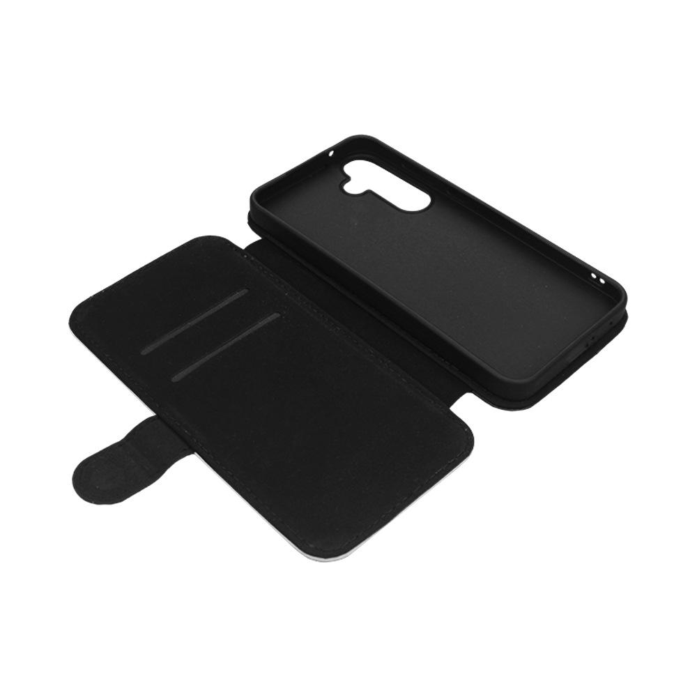 For Samsung Galaxy S25 Case PU Leather Sublimation Blank Smart Phone Cover with Card Holder