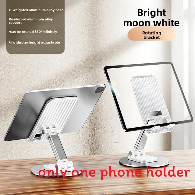 Universal Metal Desktop Phone Holder With 360degree Rotation And Foldable Design For Home And Office Use