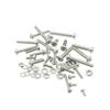 720PCS M2 M2.5 M3 Stainless Steel Phillips Pan Head Machine Screws Nuts Flat Washers Assortment Kit