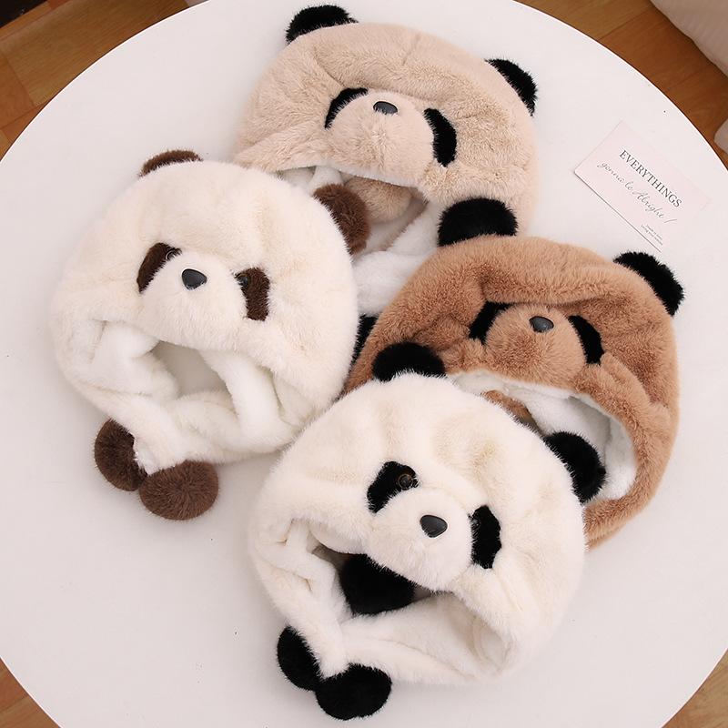 Czapka dziecięca Zimowa Nowa Ciepła i Pogrubiona Czapka z Ochroną Uszu Koreańska Śliczna Kreskówkowa Czapka Pulower Czapka Lei Feng