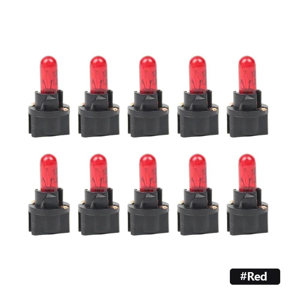 10ks T5 SMD LED Světlo do auta Automobily Světloemitující dioda Kontrolní panel Přístrojová deska Žárovky Indikátorové světlo interiéru auta