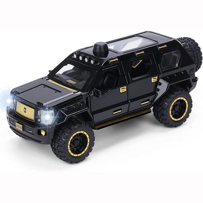 Spielzeugautos aus Metalldruckguss, G Patton Geländewagen-Spielzeugmodell im Maßstab 1:24 mit Ton und Licht, Geschenke für Jungen ab 3 Jahren