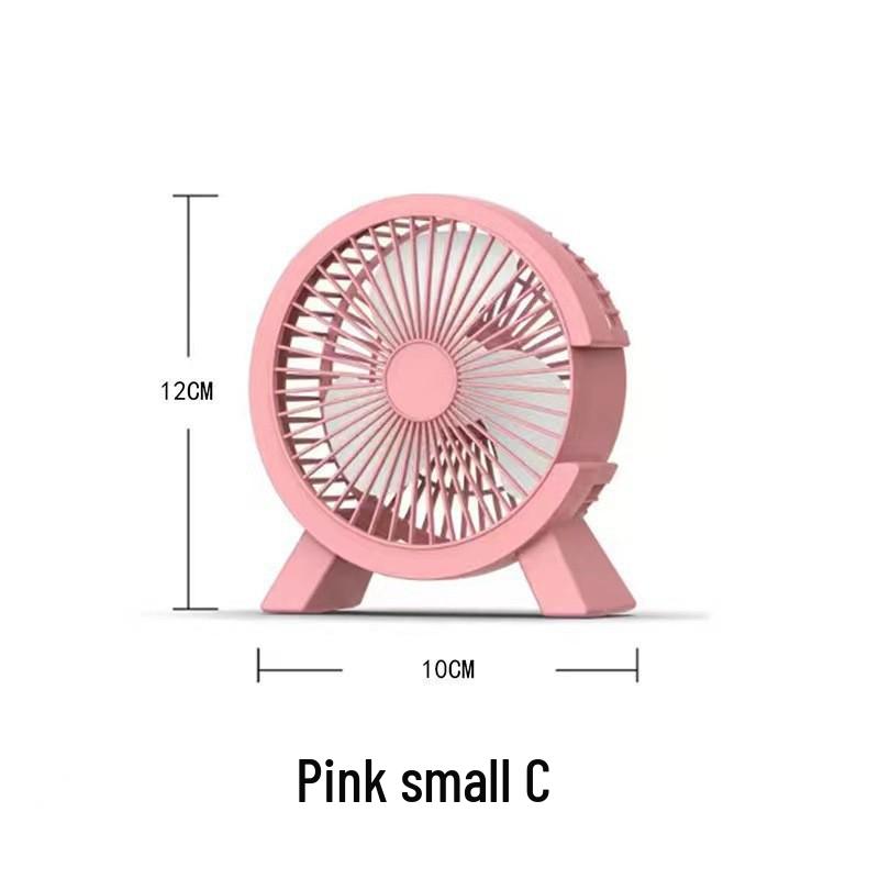 USB Mini Desktop Fan: Silent Strong-Wind Cooling for Office & Study