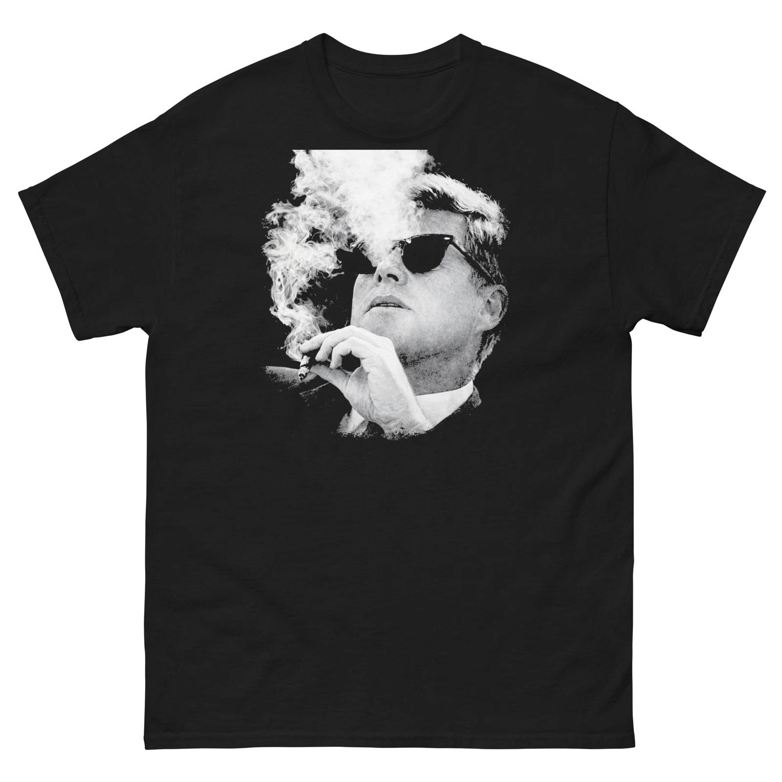

JFK Smoking Cigar Graphic T Shirt Unisex classic tee XXXL