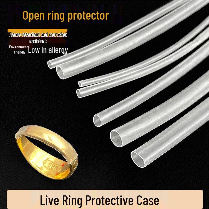 Adjustable Ring Protector: Transparent Heat Shrink Sleeve, Anti-Drop & Sealing Solution