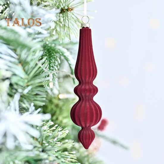 6 pezzi di palline di Natale floccate di forma irregolare infrangibili palline di Natale leggere decorazioni festive da appendere per albero di Natale decorazioni per la casa
