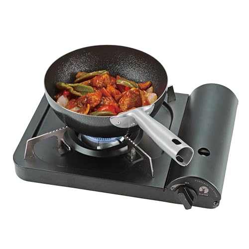 Captain Stag (CAPTAIN STAG) UG-1579 Frying Pan, 20cm Deep, Iron, Made In Japan, Fiberline