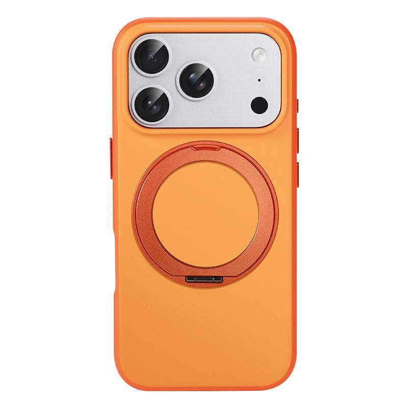 360 rotation for iPhone17ProMax fulcrum magnetic suction bracket mobile phone case Apple 13/14 anti-drop sheath