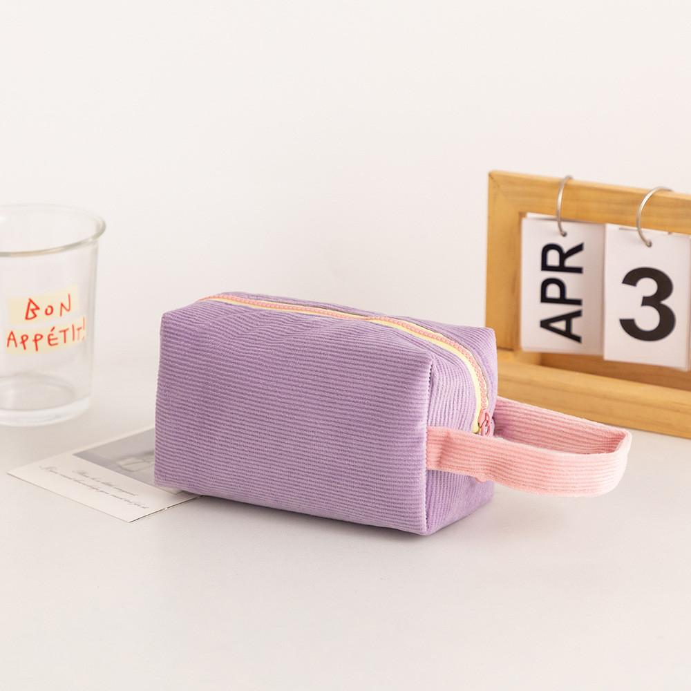 Cord-Kosmetiktasche für Damen mit großem Fassungsvermögen und Tasche zur Aufbewahrung für den täglichen Gebrauch
