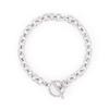 Jbans Classic 8Mm Bold Ring Surgical Steel Wheel Line Toggle Bar Chain Bracelet (C2501Ac1249_Sv)
