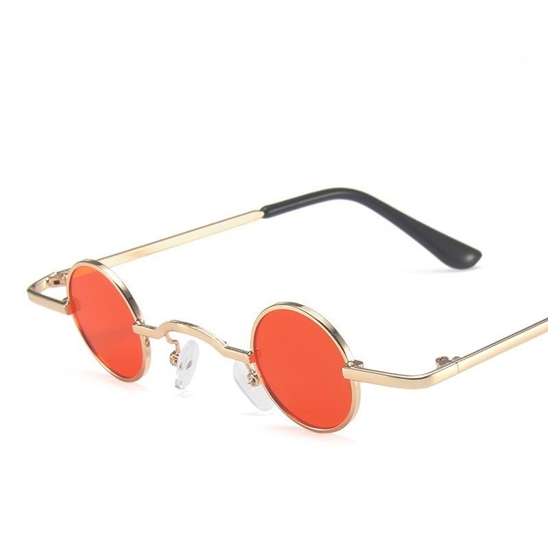 Korean Kids Sunglasses 3-10 Years Old Round Metal Frame Fashion Eyewear for Boys Girls Street Style Sun Glasses