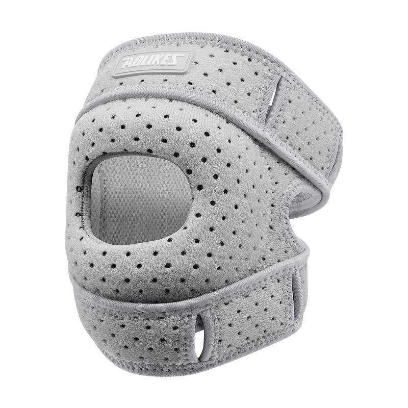 

1Pc Patella Knee Brace Knee Compression Sleeve Support For Women Men Knee Pain Arthritis Pain Sport Knee Guard Knee Pads светло-серый