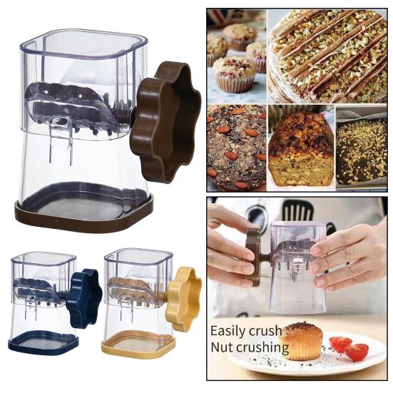 Manual Nut Grinder Dried Fruit Crusher Hand Walnuts Masher Chocolate Chopper Multifunctional Portable Grinding Tool for Nuts