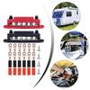 6 Post Power Distribution Block Terminal Screw Busbar High Current Wiring Stud Battery Junction Block for Marine Vehicle