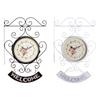 Antique Double Sided Wall Clock Double Faced Art Clock Iron Metal Creative Classic for Office Outdoor Garden Study Decoration