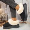 Fashion Autumn and Winter New Fashion Snow Boots Plus Velvet Non-Slip Cover Foot Cotton Slippers Women's Cotton Shoes