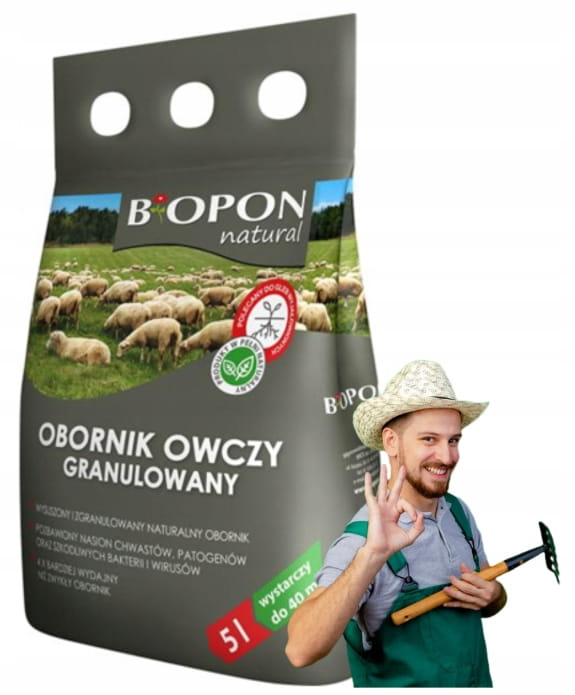 Granulated sheep manure 5L. Ideal fertilizer for sterile soils.