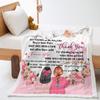 Decke 2D Digitaldruck Lammfell Kristallfleece Handgeschriebener Brief Deckenbezug Decke