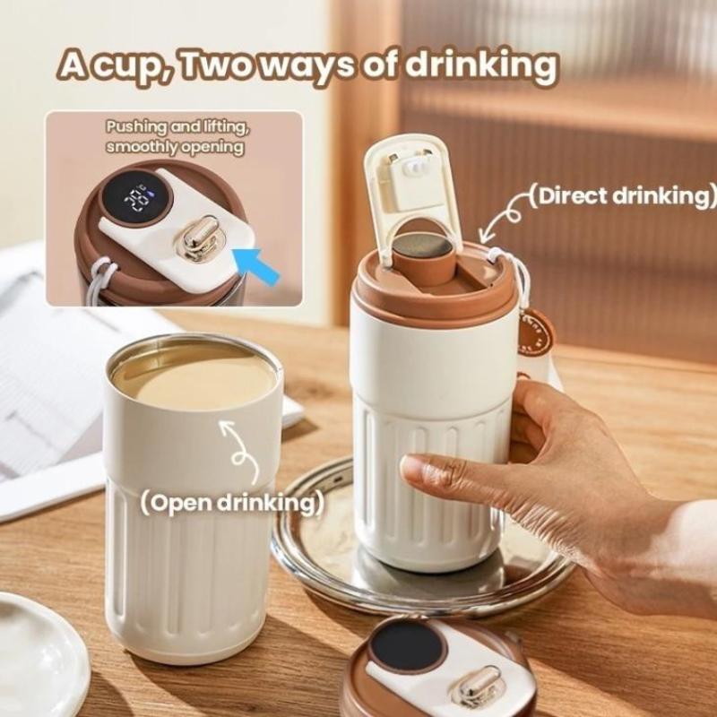 Hochwertiger Becher Heiß- und Kalt-Vakuumisolierter Becher Edelstahlbecher Tragbarer Wasserbecher