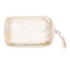 1PCS Travel Organizer Bath Toiletry Wash Storage Bag Case Black Zipper Clear Makeup Bags Pouch Women's Cosmetic Bag