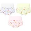 Jiubansui Girls' High-Waist Antibacterial Modal Cotton Boxer Briefs