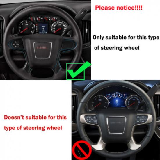 Chrome Steering Wheel Trim Cover for 2014-2018 Chevrolet Silverado GMC/SIERRA