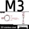 Verdickte 304/201 Edelstahl-Federring Elastischer Abstandshalter M3-M24