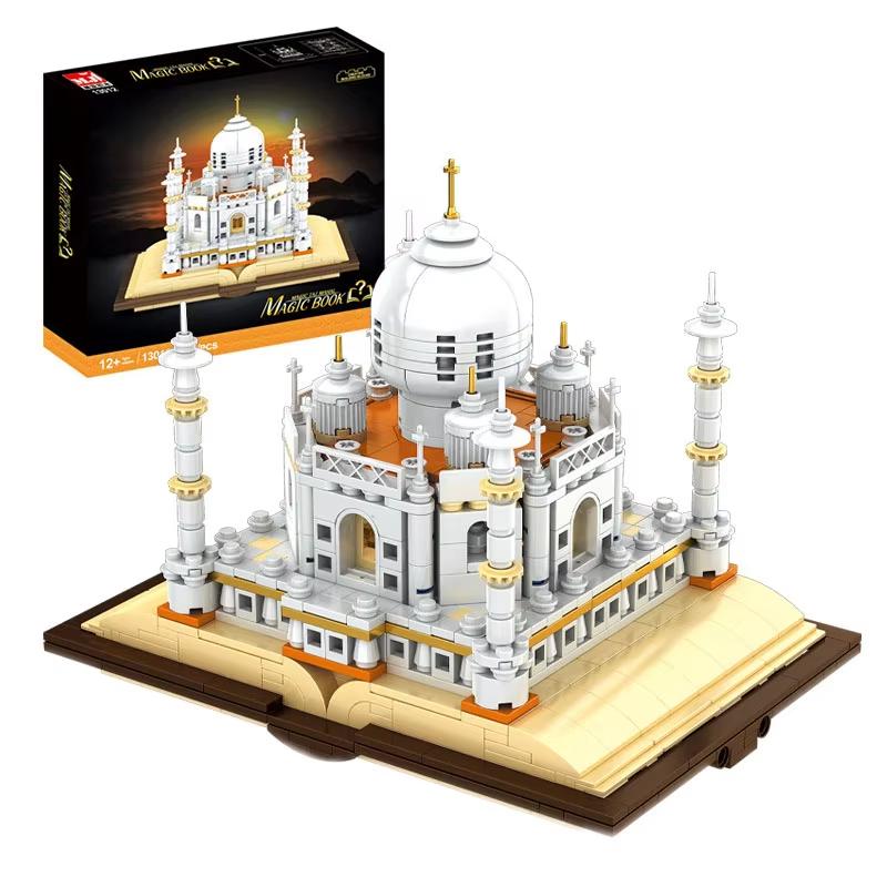 City Street View Taj Mahal Miniature Model Moc Block Famous Creative Building Toy For Children India World Famous Architecture