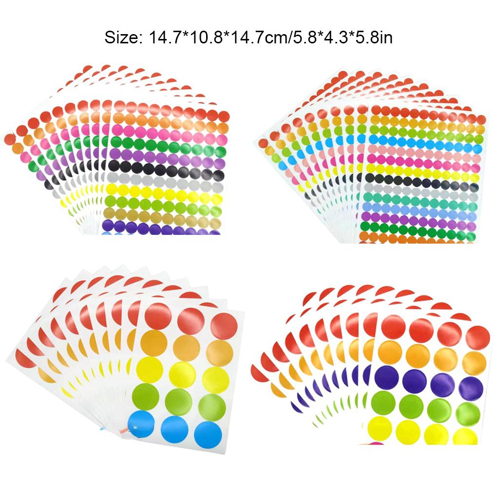 Dots Marker Portable Paste Lightweight Self-adhesive Dot Sticker Round Circles Waterproof Sealing Stickers for Children