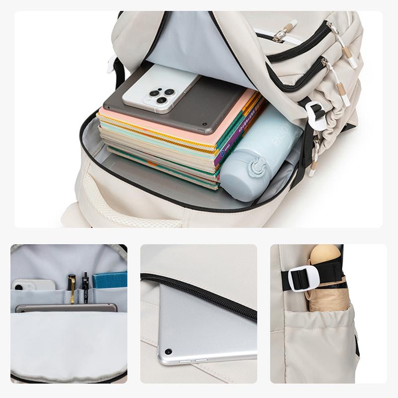 Brand Junior High School Girls' Schoolbags, High-Looking Niche Korean-Style Backpacks, Larcapacity High School Girls' Schoolbags