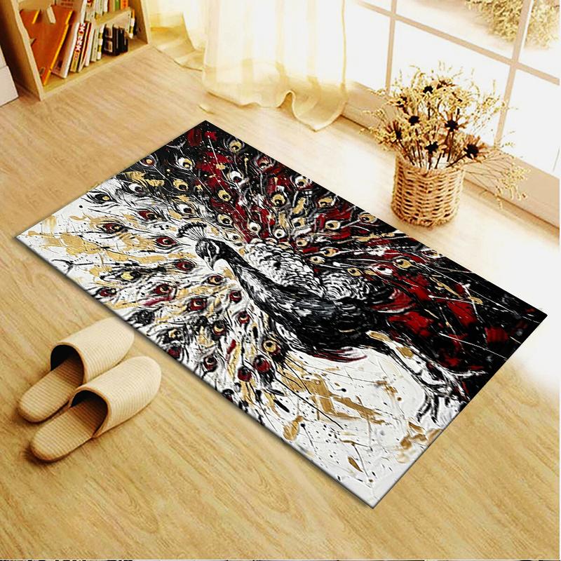 2025 New Peacock Carpet Rug for Living Room Bedroom Home Sofa Decoration,Kids play Non-slip Floor Mat119