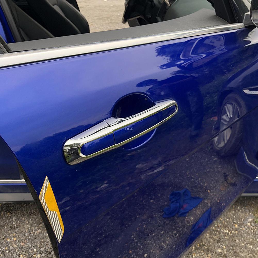 For Jaguar XE X760 XF X260 F-PACE X761 2015 2016 2017 2018 2019 Chrome Bright Silver Car Door Handle Cover Trim Frame Stickers SS3