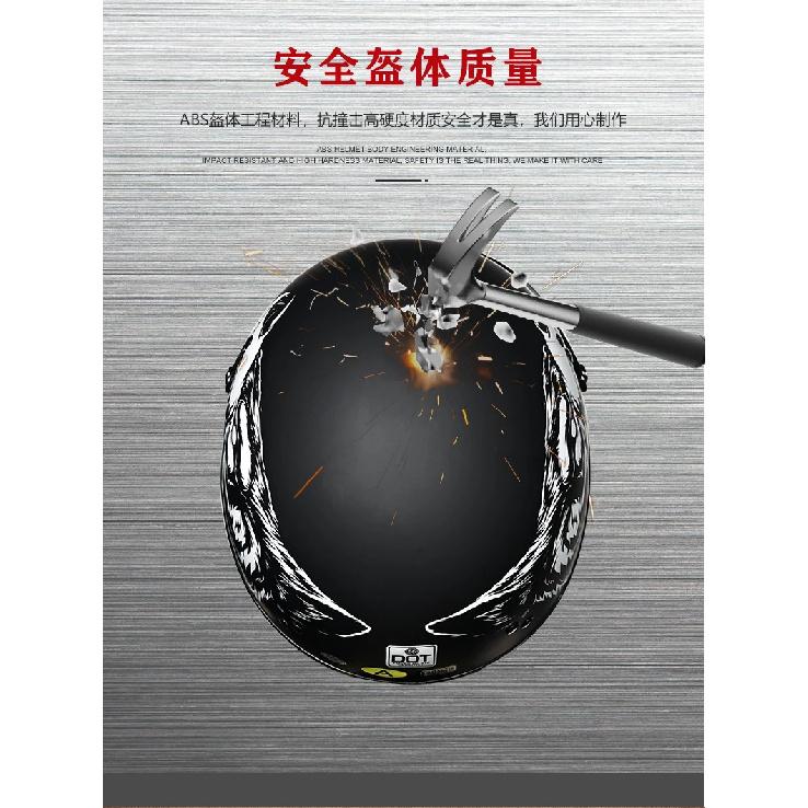 ORZ Motorcycle Helmet Retro German Classic Moto Helmet DOT Certification Capacete De Moto With HD Visors