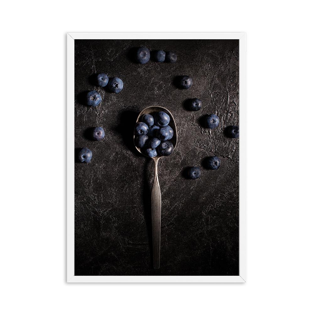 Food Kitchen Poster Pomegranate Blueberry Wall Art Canvas Print Painting Picture Nordic Restaurant Home Decoration Mural Cuadros