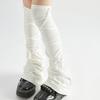 Black White Gothic High Sock Y2K Leg Stockings Lolita Over Knee Leg Warmer Horn Shaped Cuffs Sock For Girls Women Punk Socks