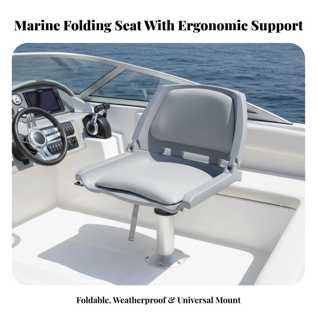 Folding Boat Seat Foldable Marine Thick Pad for Passenger Area