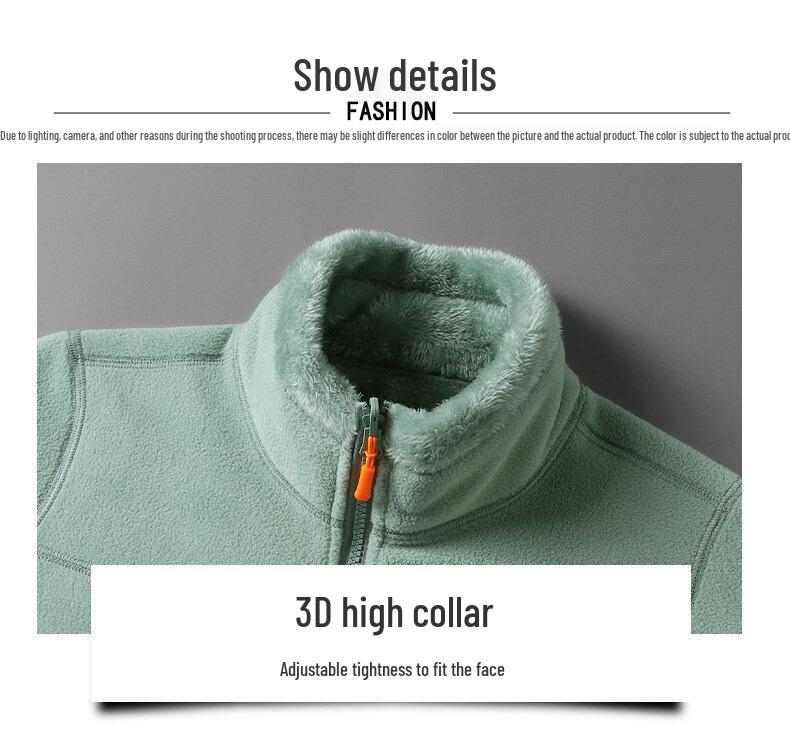 2023 Autumn/Winter Double-Sided Polar Fleece Jacket for Couples - Warm, Thickened, Wearable Outdoors