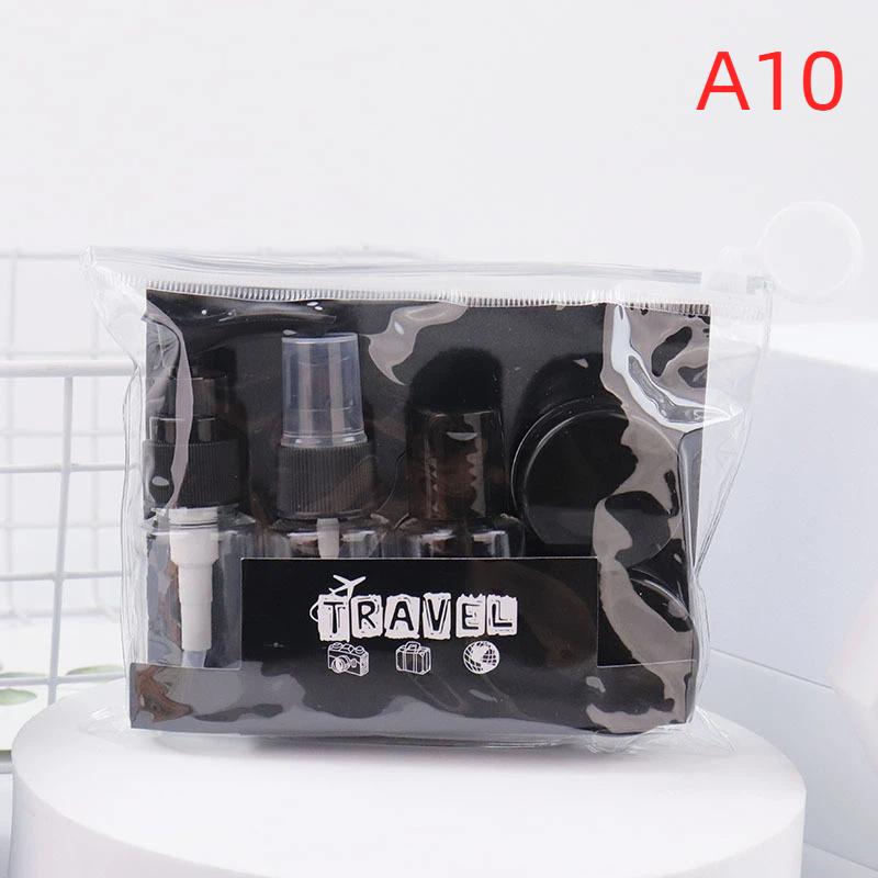 6Pcs Leak Proof Refillable Travel Bottle Set For Toiletries Travel Containers With Zipper Clear Toiletry Bag