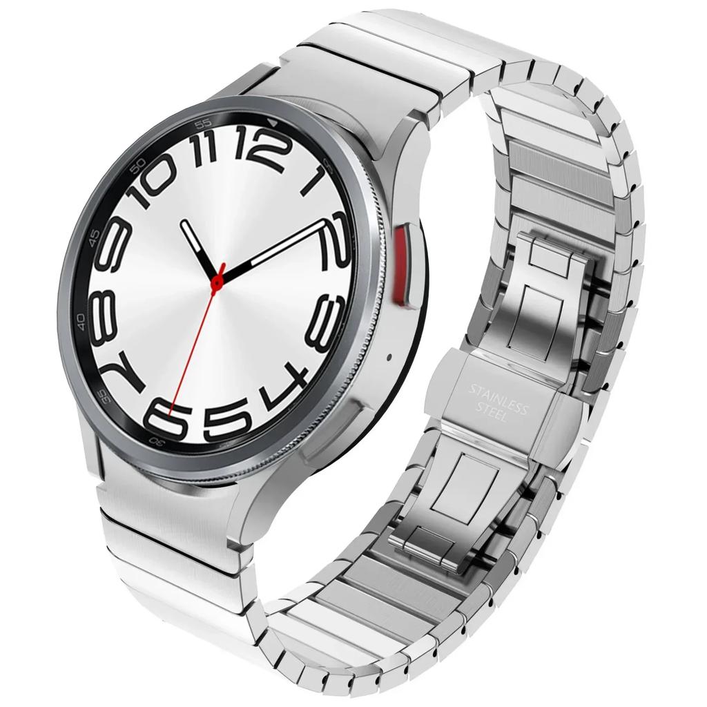 Metal Link Bracelet Strap For Samsung Galaxy Watch 6 Classic 47mm 43mm 46mm No Gap Wristband Galaxy Watch 7 6 5 4 44mm 40mm Belt