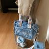 Bags Women's Daily Versatile Student Premium Denim Commuter Bag Portable Shoulder Bag