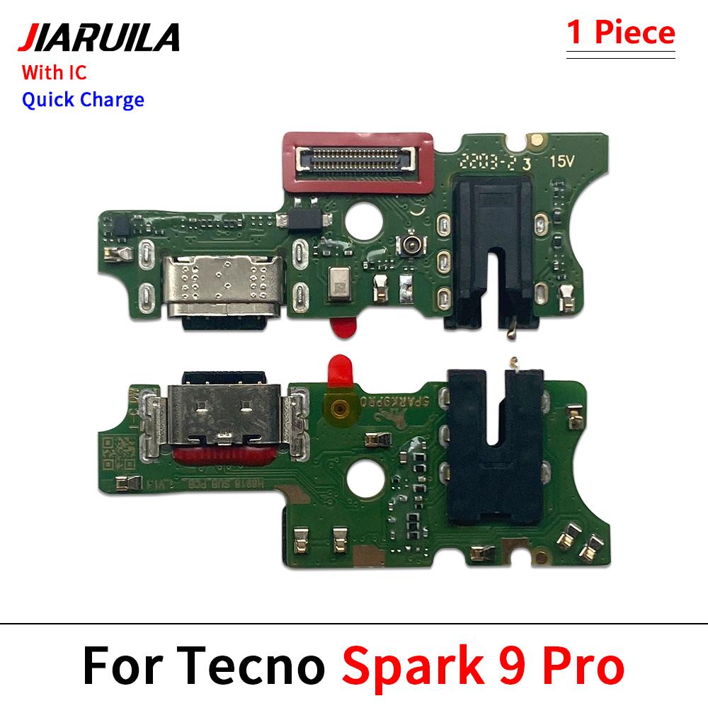 USB Charger Dock Connector Board Charging Port Microphone Flex Fast charging For Tecno 1 Plus Spark 1 Air Spark 11 Pro Plus