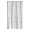 Fly Screen Curtain Light Grey and White 100 X 200 Cm Chenille