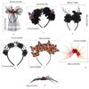 Plastic Skull Headbands For Halloween Parties Gothic Costume Accessory Portable Hair Decors