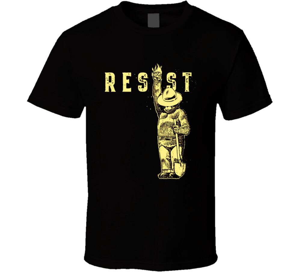 Resist Smokey Bear Cool T Shirt Mens Womens Tees Top L