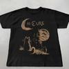 The Cure Cat T-shirt 90s Alt Indie Rock Clothes Band T Shirt Hip Hop Tee Men Women Clothing Y2k Tops