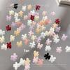 100 Pezzi Decorazioni per Unghie Mini Colori Misti Fiocchi Resina Fondo Piatto Decorazione Unghie Charms per Unghie Accessori