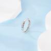 Authentic Copper Metal Metal CZ Simulated Diamond Rings Bands Designed For Women Colored Zirconium Ring Trendy Fashion Party Perfect Gift
