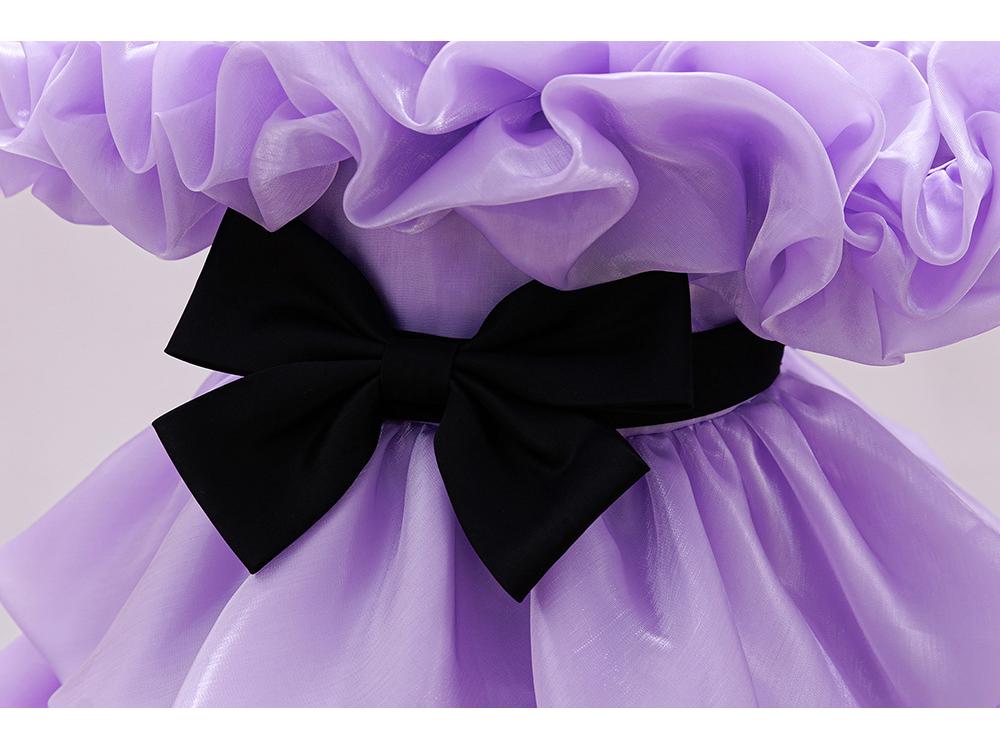 Princeznovské šaty na prvé narodeniny pre dievčatko - Kostým na detskú oslavu, svadbu, klavírne vystúpenie, Detské spoločenské šaty