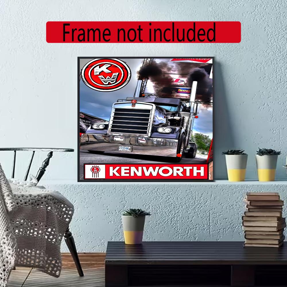 Kenworth 5D Diy Diamond Painting Round Diamond Mosaic Suitable For Beginners Diamond Painting Rhinestones Gift Frameless